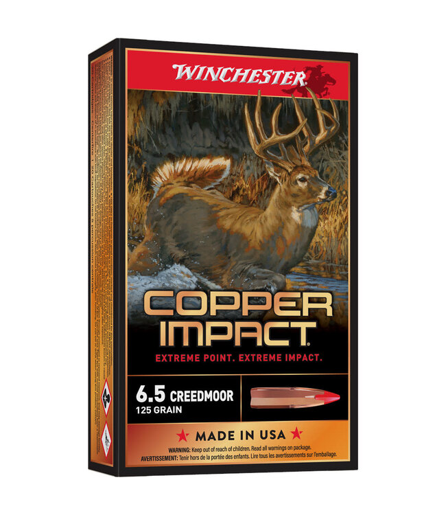 Winchester Copper Impact 6.5 Creedmoor 125GR  Extreme Point
