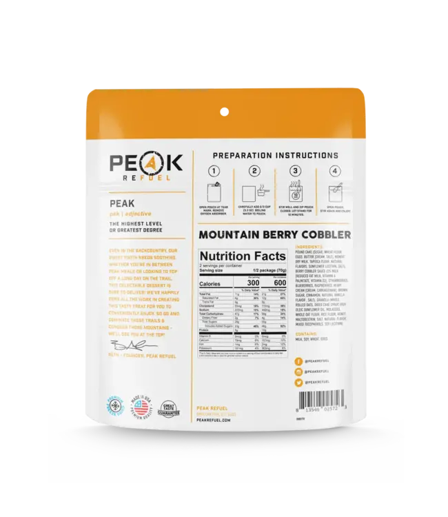 Peak Refuel Mountain Berry Cobbler