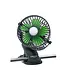 LitezAll Rechargeable Clip On Fan with Light