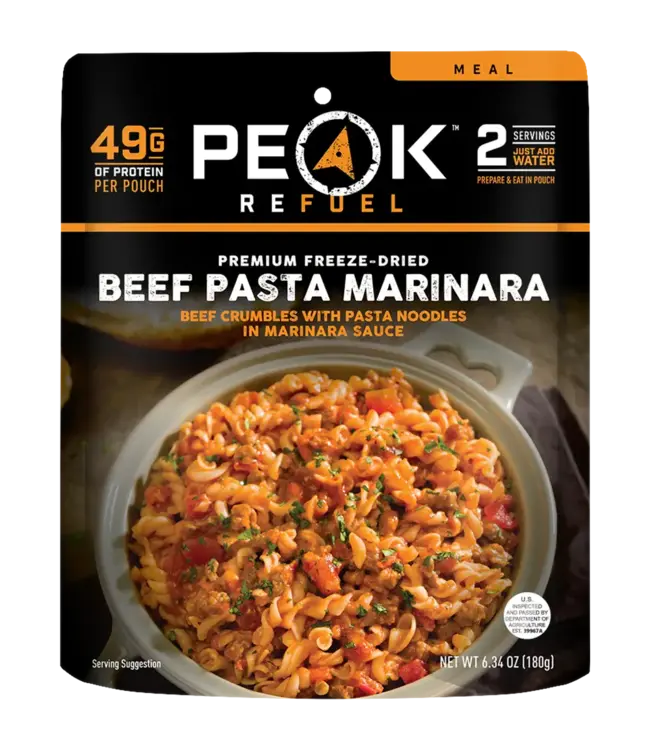 Peak Refuel Beef Pasta Marinara