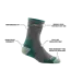 Darn Tough Women's Hiker Micro Crew Midweight Hiking Sock