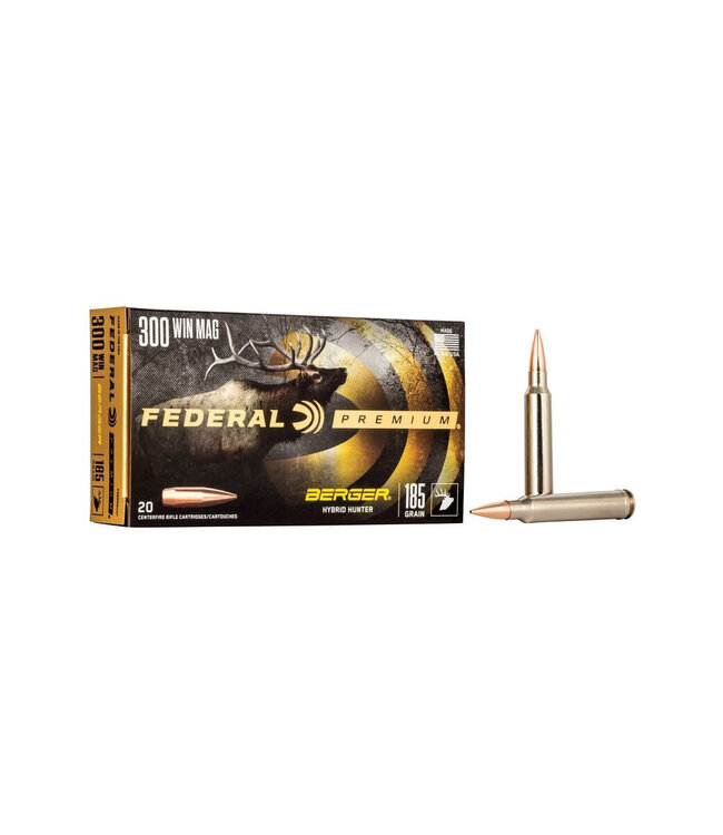 Federal Premium Vital Shok 300WIN 185GR Berger Hybrid Hunter