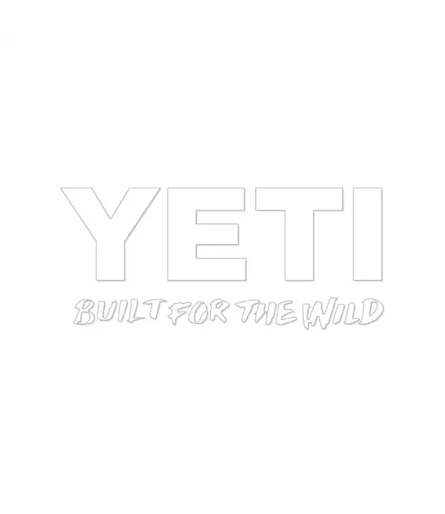 Yeti Window Decal - White