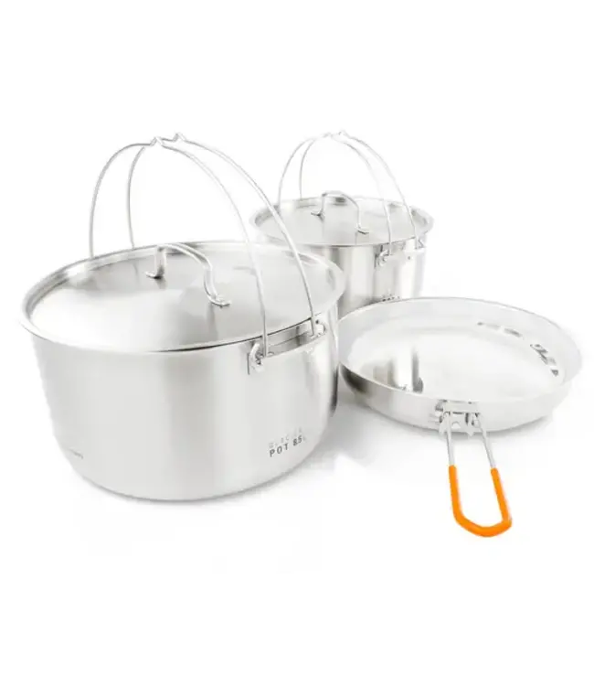 GSI Outdoors Glacier Stainless Troop Cookset