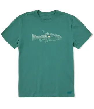 LIFE IS GOOD Life Is Good Men's Fishscape Short Sleeve Tee