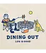 Life Is Good Men's Jake and Rocket Dining Out Crusher Tee