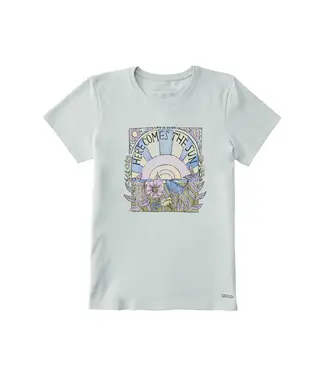 LIFE IS GOOD Life Is Good Women's Here Comes The Sun Hippie Short Sleeve Tee