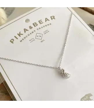 PIKA & BEAR Pika & Bear "Hibou" Owl Charm Necklace