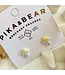 Pika & Bear "Agaric" Porcelain Mushroom Stud Earrings