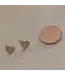 Pika & Bear "Total Eclipse Of The Heart" Heart Stud Earrings