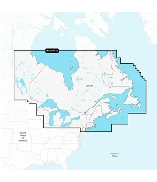 NAVIONICS Garmin Canada, East & Great Lakes - Lakes, Rivers and Coastal Marine Charts