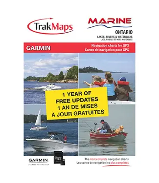 TrakMaps Marine Ontario For Garmin GPS