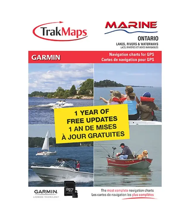 TrakMaps Marine Ontario For Garmin GPS
