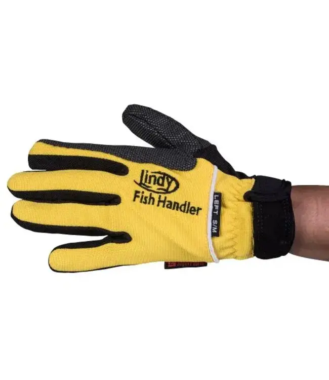 Lindy Fish Handling Glove - Yellow - Medium, Left Hand