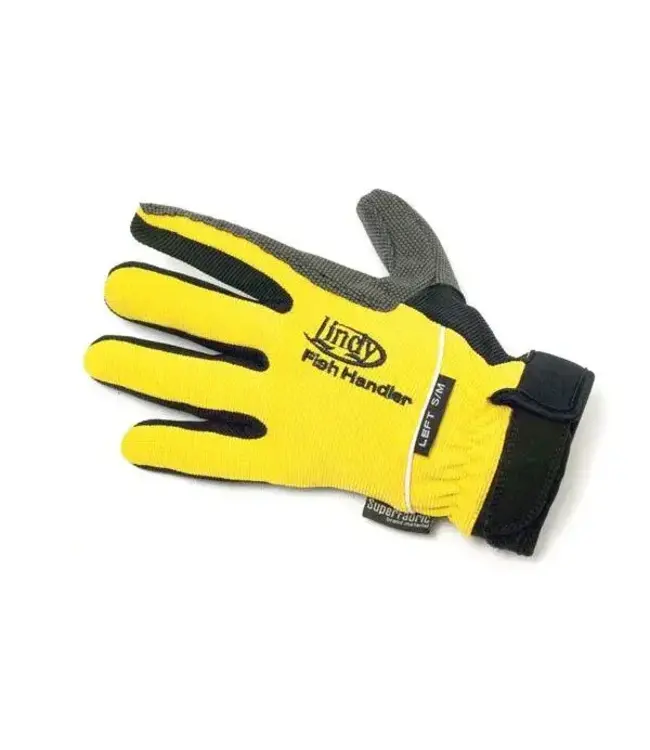 Lindy Fish Handling Glove - Yellow - Medium, Left Hand