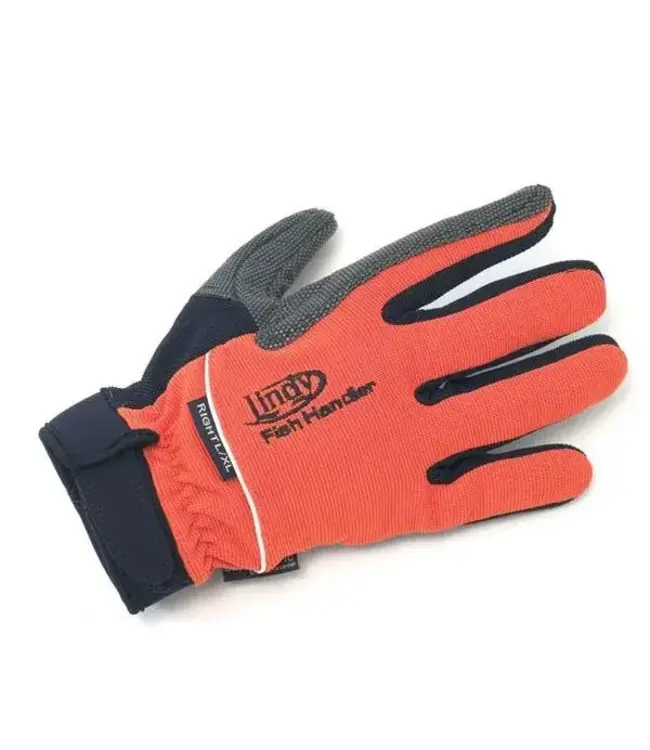 Lindy Fish Handling Glove - Orange - Large, Right Hand