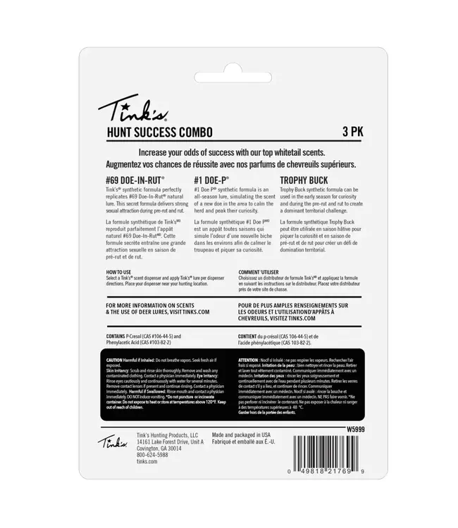 Tink's Synthetic Hunt Success Kit