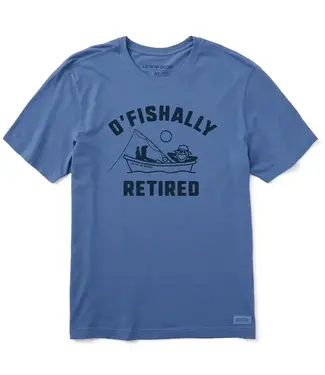 LIFE IS GOOD Life Is Good Men's O'Fishally Retired Short Sleeve Tee