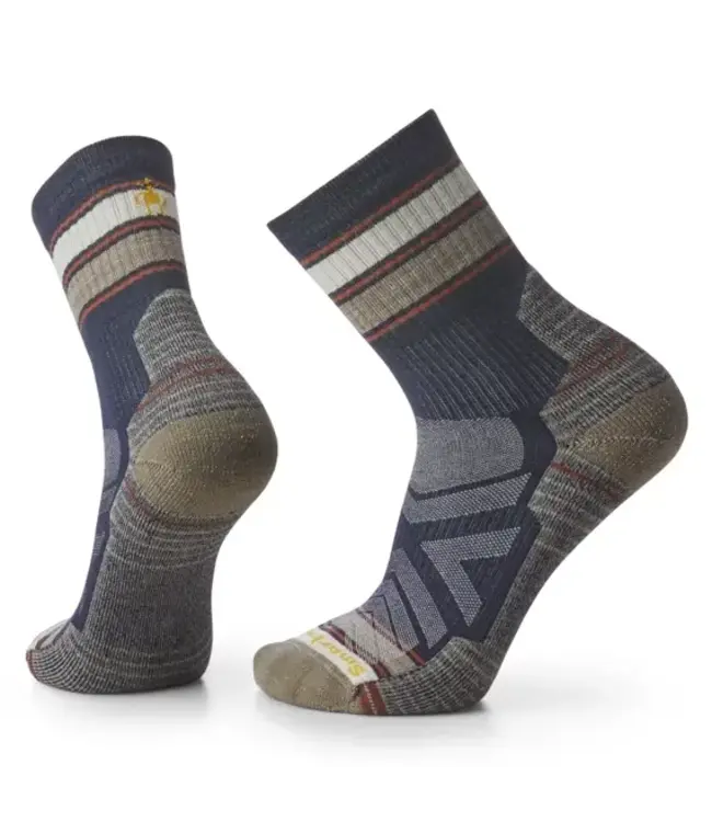 Smartwool Hike Striped Mid Crew Socks