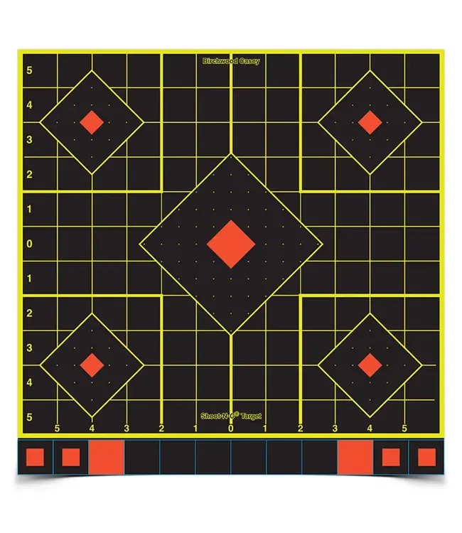 Birchwood Shoot-N-C 12 Inch Sight-In, 12 Targets - 144 Pasters