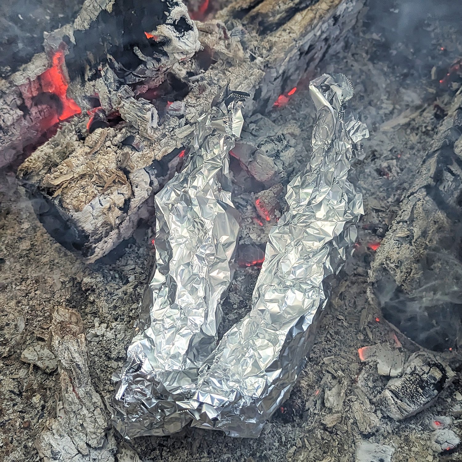 Banana Boat on coals