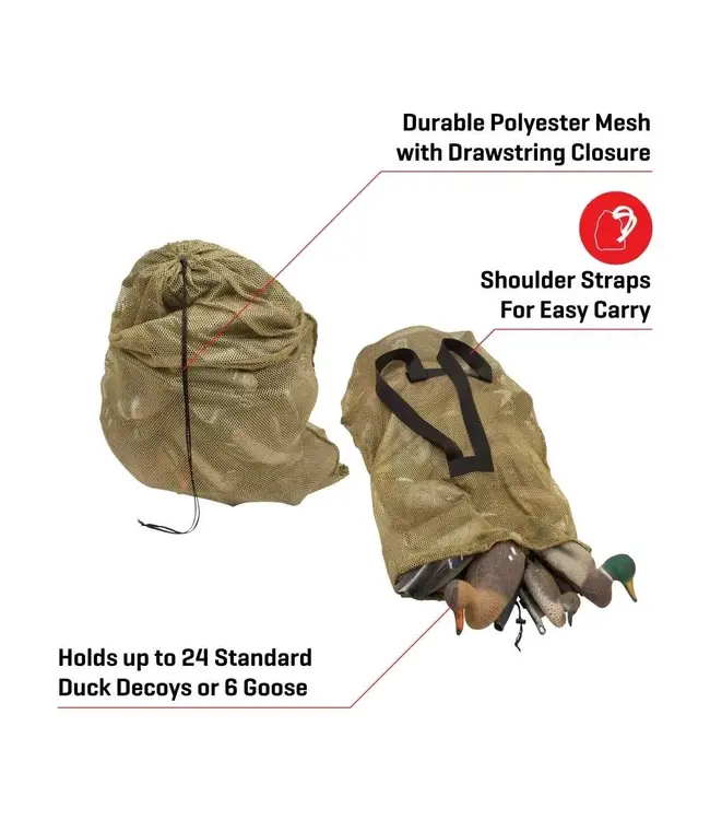 The Allen Company Mesh Decoy Bag, 52"L x 30"W, Olive