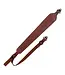 The Allen Company Deer Head Padded Leather Rifle Sling with Swivels - Brown