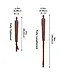 The Allen Company Deer Head Padded Leather Rifle Sling with Swivels - Brown
