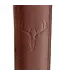 The Allen Company Deer Head Padded Leather Rifle Sling with Swivels - Brown