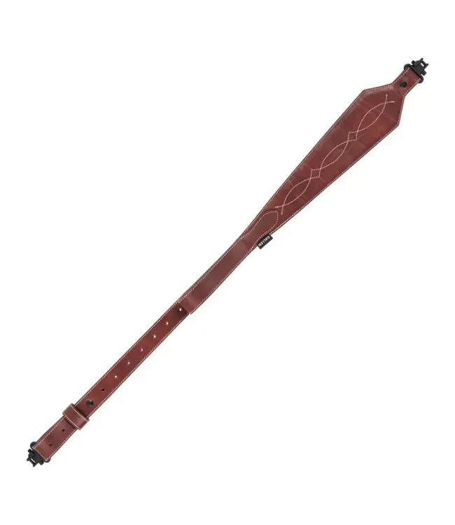 The Allen Company Heritage Western Scallop Leather Rifle Sling - Brown