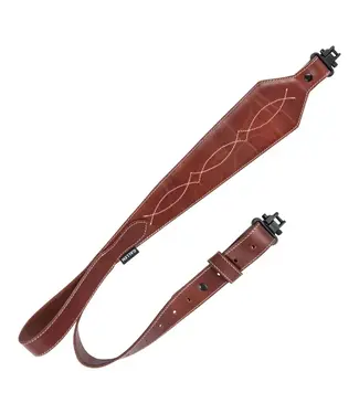 THE ALLEN COMPANY The Allen Company Heritage Western Scallop Leather Rifle Sling - Brown