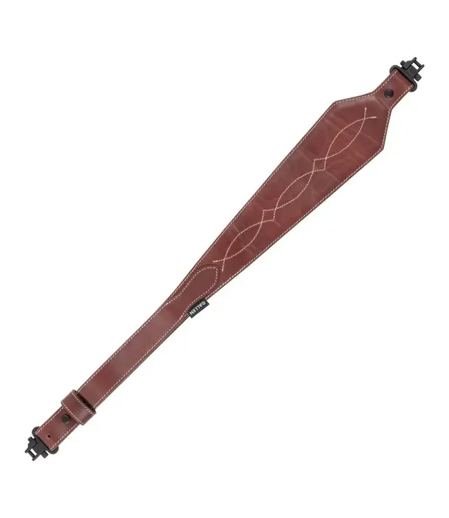 The Allen Company Heritage Western Scallop Leather Rifle Sling - Brown