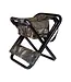 The Allen Company Camo Folding Hunting Stool with Back - Black