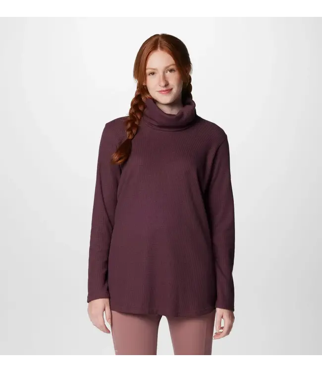 Columbia Women's Holly Hideaway Waffle Cowl Neck Pullover