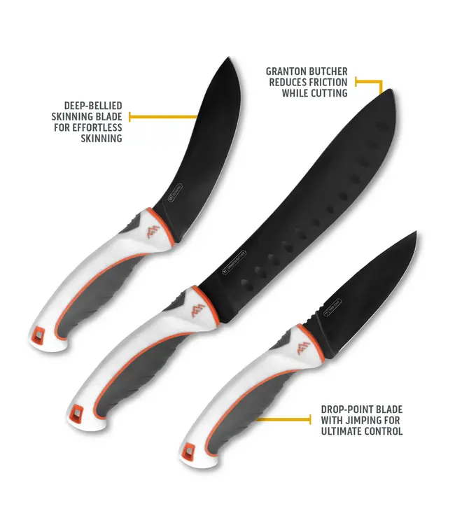 Outdoor Edge Ergomax 6-Piece Professional Grade Processing Knife Set