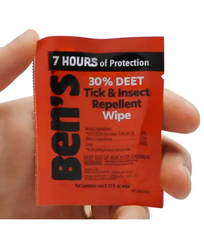 Ben's 30 Tick & Insect Repellent Wipes