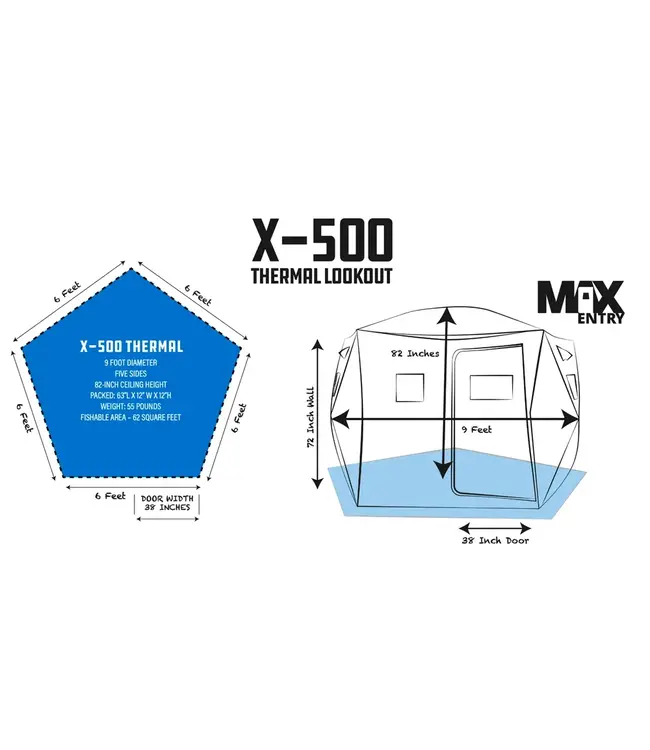 Clam Corporation X-500 Lookout Thermal Hut