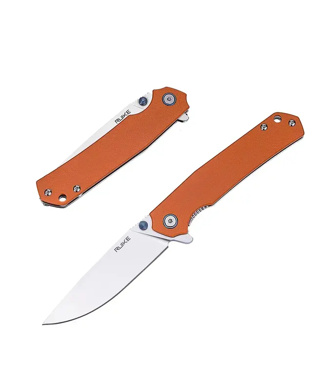 Ruike P801 Knife with Orange Handle