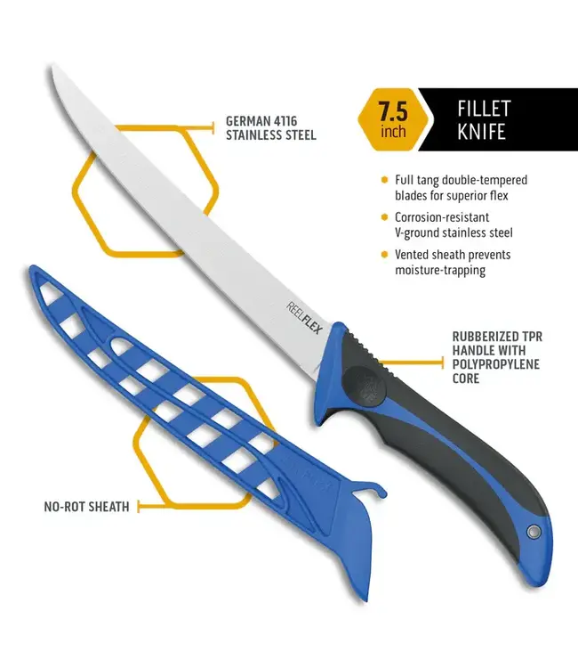 Outdoor Edge 7.5" Reel Flex Fillet Knife