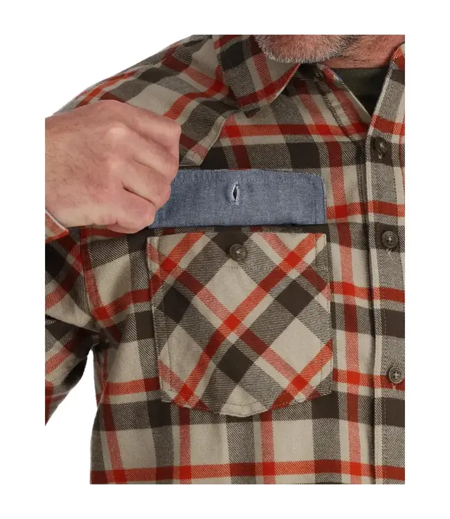 Simms Men's Santee Long Sleeve Flannel