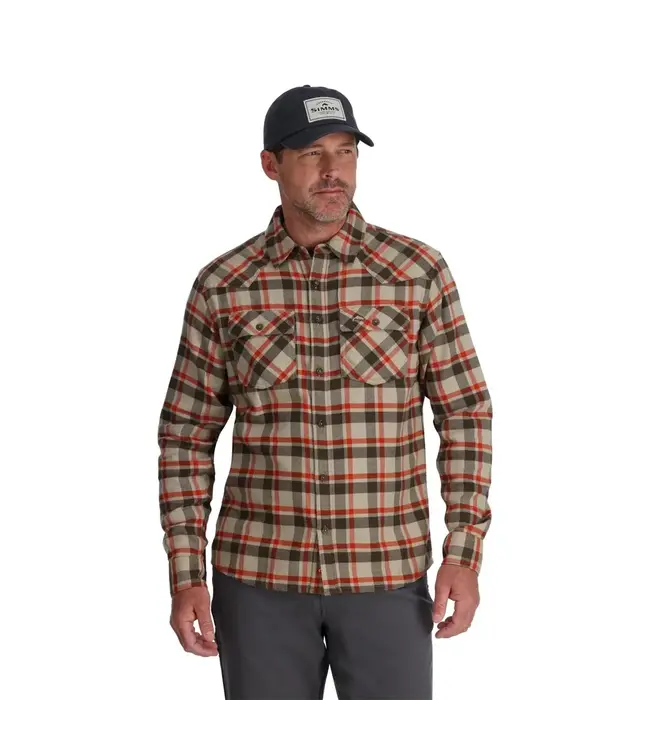 Simms Men's Santee Long Sleeve Flannel