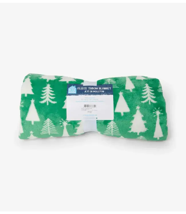 Hatley Christmas Trees Fuzzy Fleece Blanket