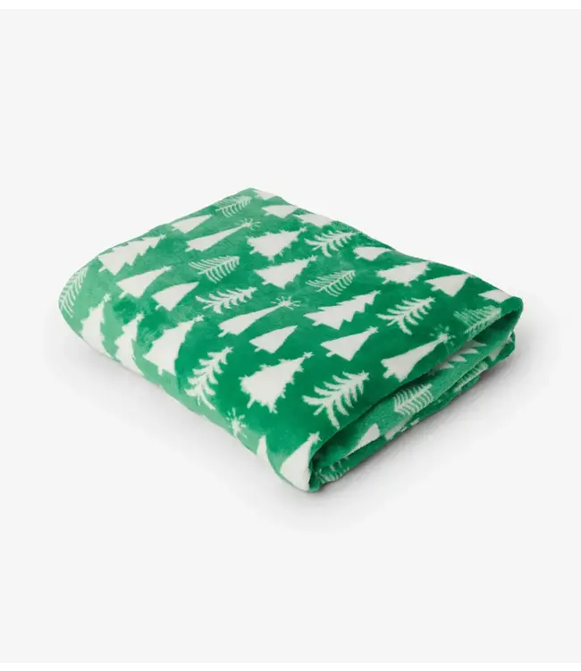 Hatley Christmas Trees Fuzzy Fleece Blanket