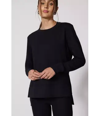 MPG MPG Serene Brushed Side Slit Relaxed Pullover