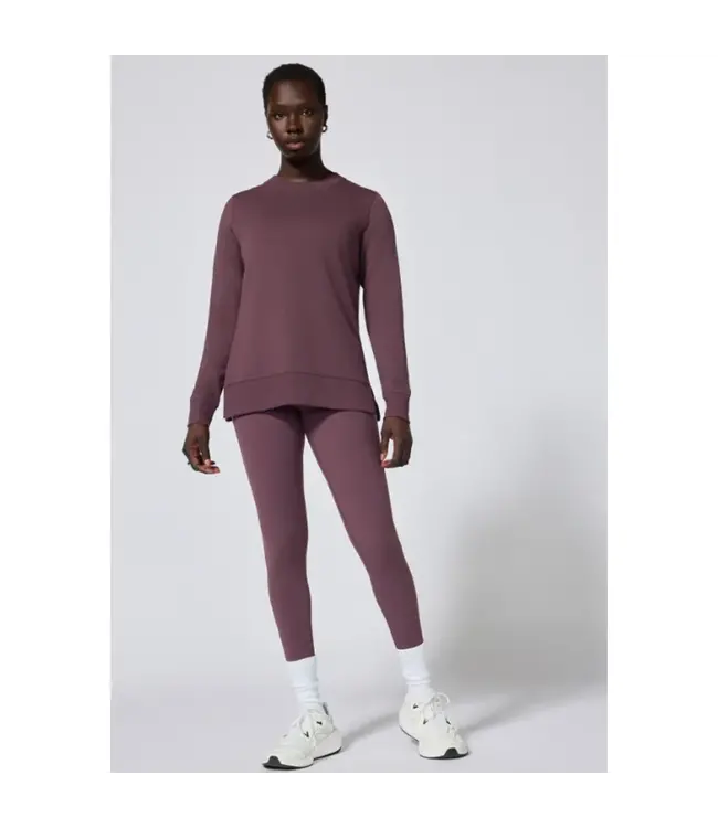 MPG Serene Brushed Side Slit Relaxed Pullover