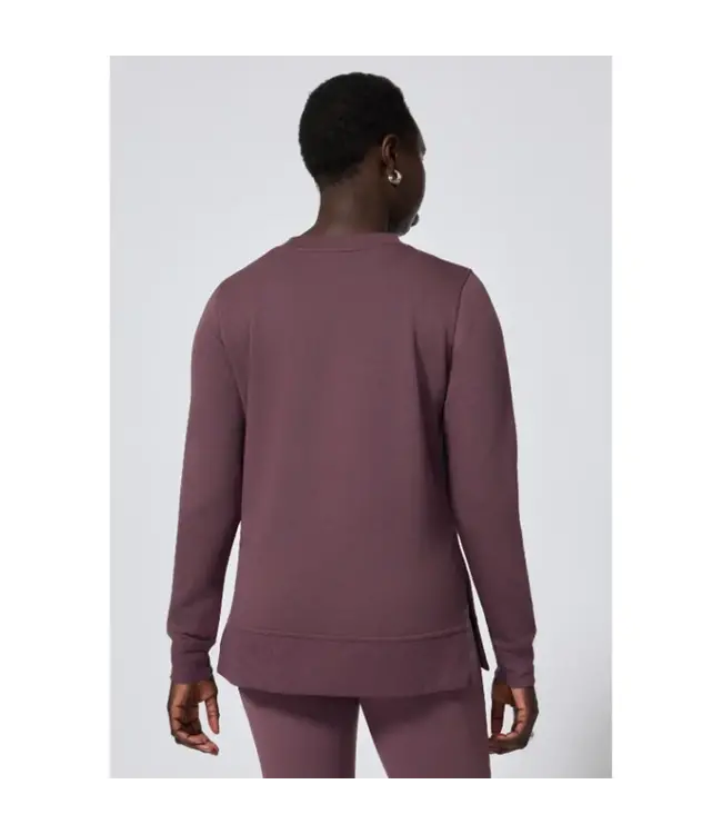 MPG Serene Brushed Side Slit Relaxed Pullover