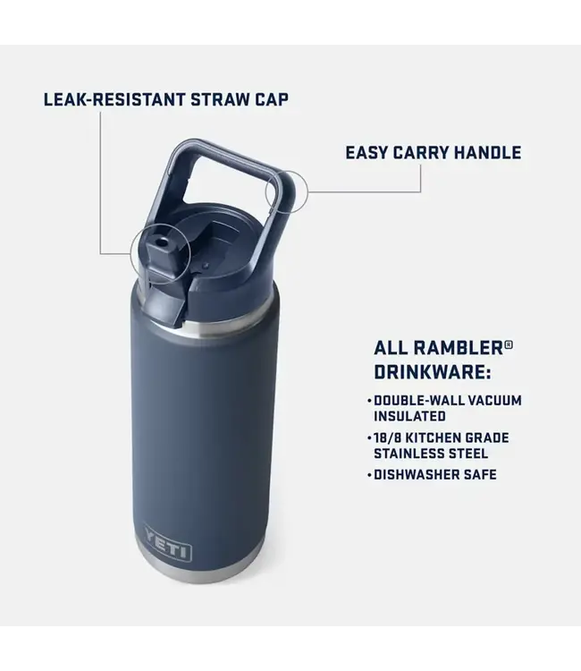 Yeti Rambler 26 oz Straw Cap Bottle