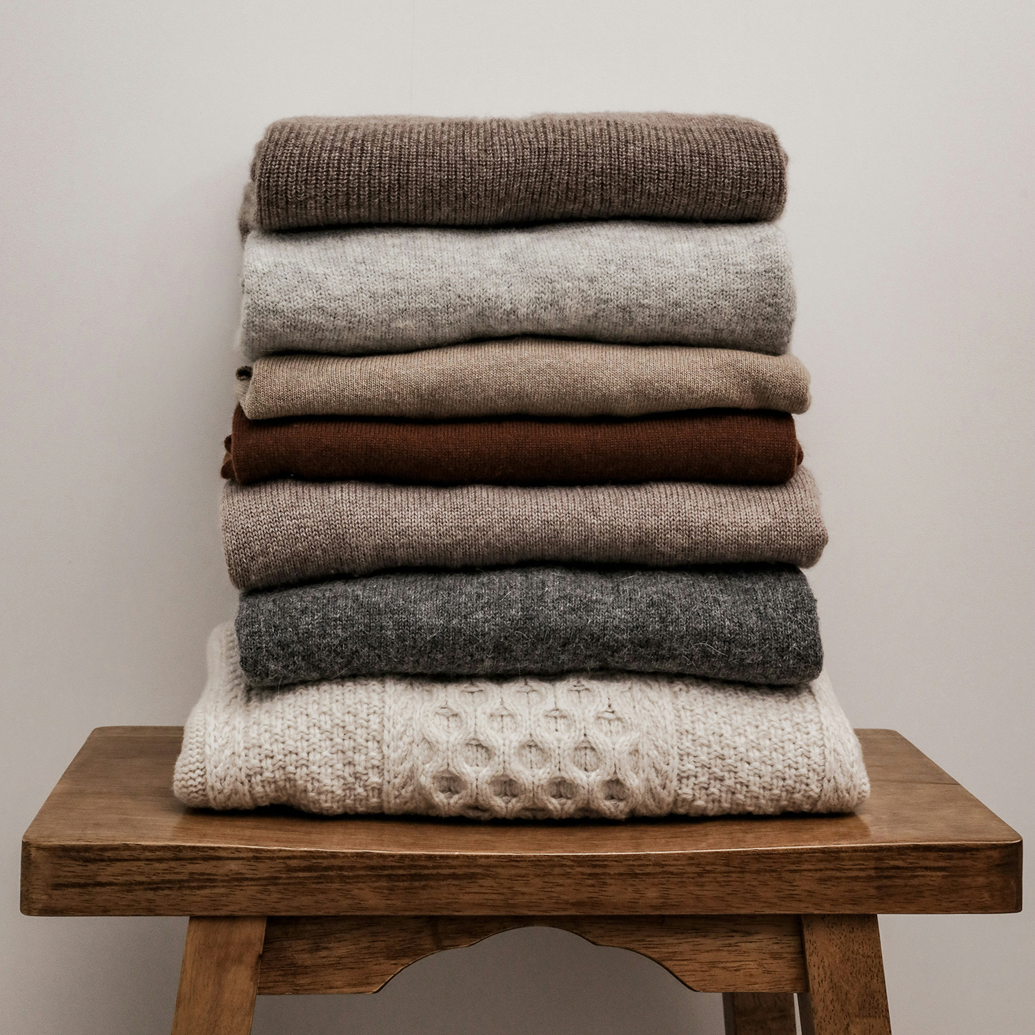 Fold sweaters