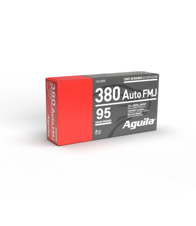 Aguilo 380 Auto Ammunition - Full Metal Jacket | .380 Auto | 96 Grains