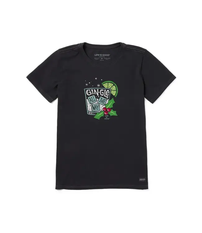 Life Is Good Women's Gin-gle All The Way Crusher Tee